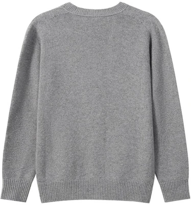 (Women) EMPORIO ARMANI SS23 Grey V-Neck Cashmere Sweater with Eagle Logo Embroidery. 8N2MW1-2MA1Z-0657 Lookbook (Women) EMPORIO ARMANI SS23 Grey V-Neck Cashmere Sweater with Eagle Logo Embroidery. 8N2MW1-2MA1Z-0657