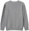 Lookbook (Women) EMPORIO ARMANI SS23 Grey V-Neck Cashmere Sweater with Eagle Logo Embroidery. 8N2MW1-2MA1Z-0657