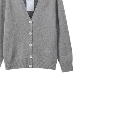 (Women) EMPORIO ARMANI SS23 Grey V-Neck Cashmere Sweater with Eagle Logo Embroidery. 8N2MW1-2MA1Z-0657 Purchase (Women) EMPORIO ARMANI SS23 Grey V-Neck Cashmere Sweater with Eagle Logo Embroidery. 8N2MW1-2MA1Z-0657