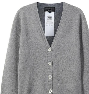 (Women) EMPORIO ARMANI SS23 Grey V-Neck Cashmere Sweater with Eagle Logo Embroidery. 8N2MW1-2MA1Z-0657 Sizing (Women) EMPORIO ARMANI SS23 Grey V-Neck Cashmere Sweater with Eagle Logo Embroidery. 8N2MW1-2MA1Z-0657