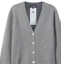 Sizing (Women) EMPORIO ARMANI SS23 Grey V-Neck Cashmere Sweater with Eagle Logo Embroidery. 8N2MW1-2MA1Z-0657