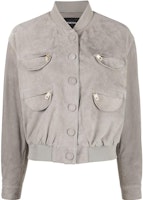 (Women) EMPORIO ARMANI SS23 Light Gray Single-Breasted Casual Jacket. D4NG65-D2P72-614 (Women) EMPORIO ARMANI SS23 Light Gray Single-Breasted Casual Jacket. D4NG65-D2P72-614