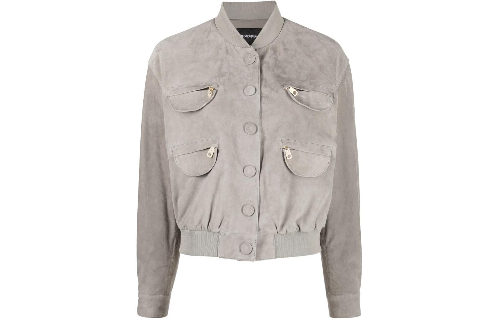 Order (W) EMPORIO ARMANI SS23 浅灰色单排扣休闲夹克. D4NG65-D2P72-614