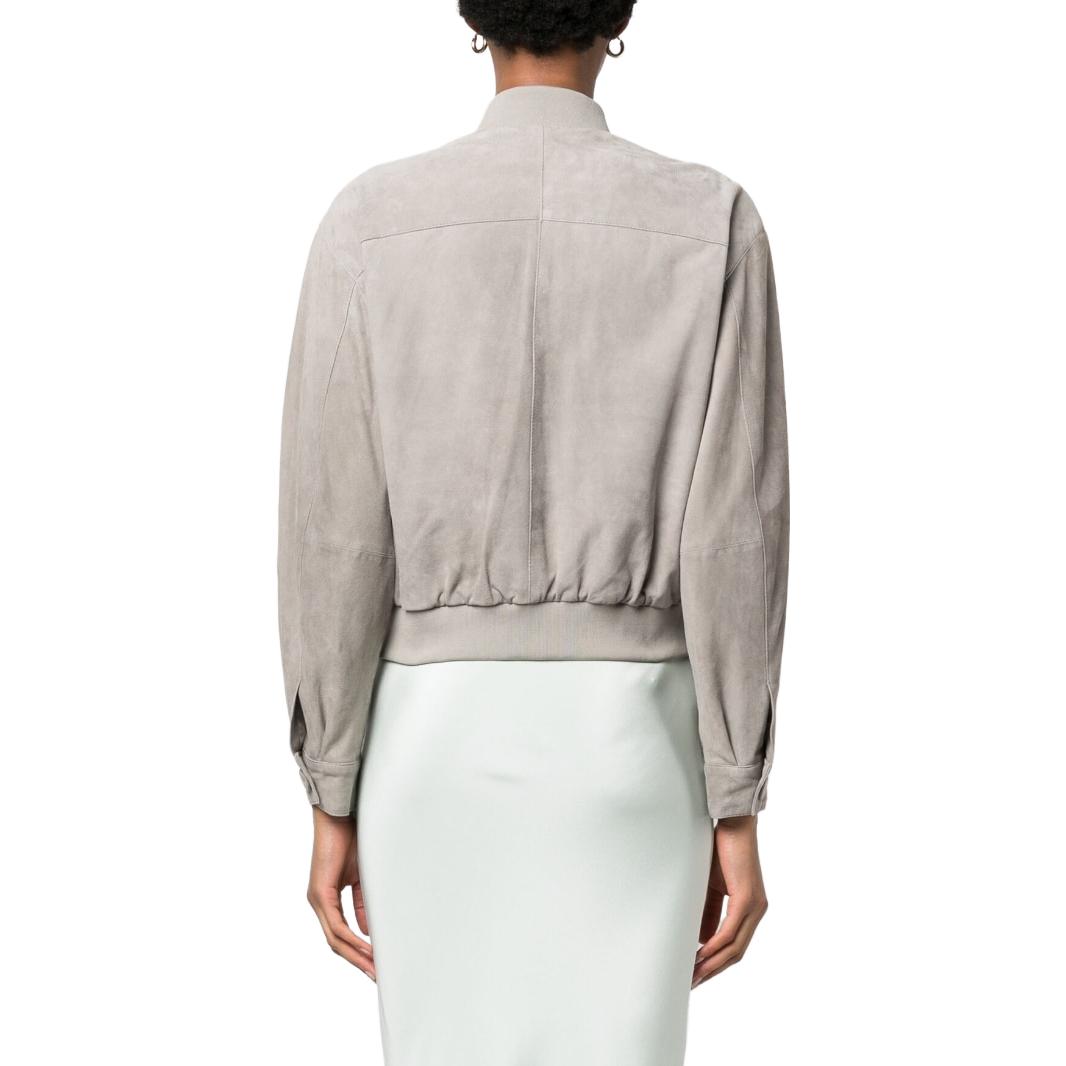 Shop (W) EMPORIO ARMANI SS23 浅灰色单排扣休闲夹克. D4NG65-D2P72-614