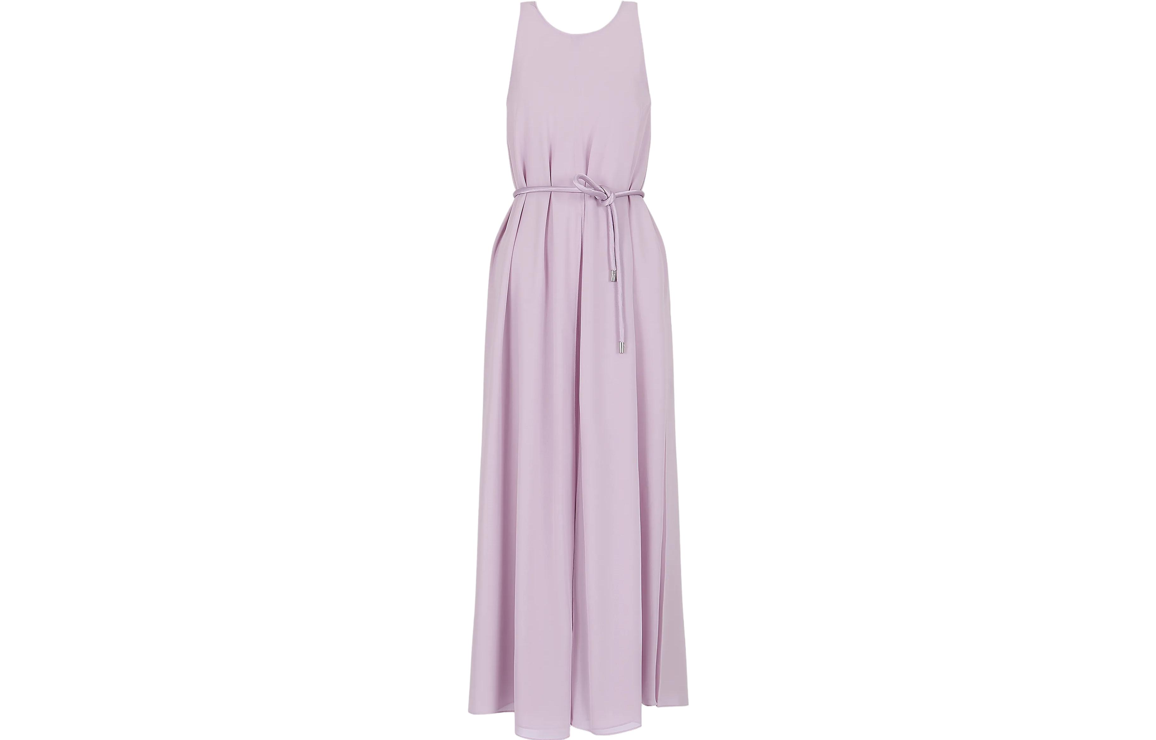 Order (W) エンポリオアルマーニ SS23 パープル ハイウエスト ノースリーブ プルオーバーワンピース D4NA1C-D9906-1806