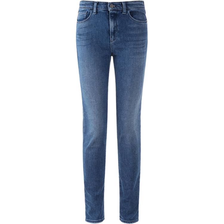 (Women) EMPORIO ARMANI SS23  Slim Fit Mid-Rise Logo Embroidered Jeans Blue 3R2J20-2DY2Z-0941