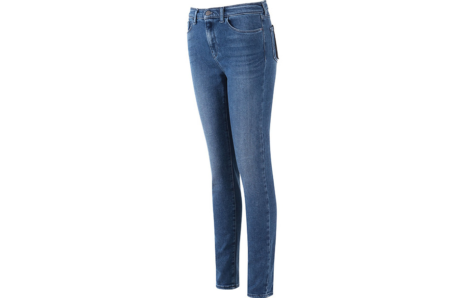 (Women) EMPORIO ARMANI SS23  Slim Fit Mid-Rise Logo Embroidered Jeans Blue 3R2J20-2DY2Z-0941 圖 3