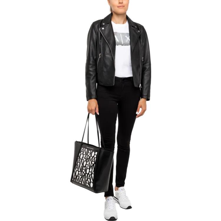 (Women) EMPORIO ARMANI SS23  Solid Black Collared Jacket 4NB60P-42P07-999 圖 3