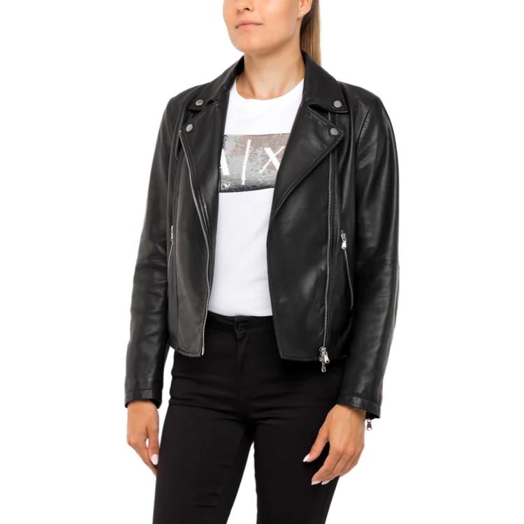 (Women) EMPORIO ARMANI SS23  Solid Black Collared Jacket 4NB60P-42P07-999 圖 4