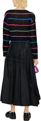 (W) 엠포리오 아르마니 SS23 스트라이프 크루넥 풀오버 스웨터 - 블랙 6L2MXA-2M52Z-F061 Shop (W) 엠포리오 아르마니 SS23 스트라이프 크루넥 풀오버 스웨터 - 블랙 6L2MXA-2M52Z-F061
