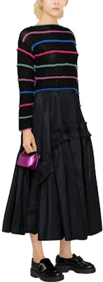 (W) 엠포리오 아르마니 SS23 스트라이프 크루넥 풀오버 스웨터 - 블랙 6L2MXA-2M52Z-F061 Purchase (W) 엠포리오 아르마니 SS23 스트라이프 크루넥 풀오버 스웨터 - 블랙 6L2MXA-2M52Z-F061
