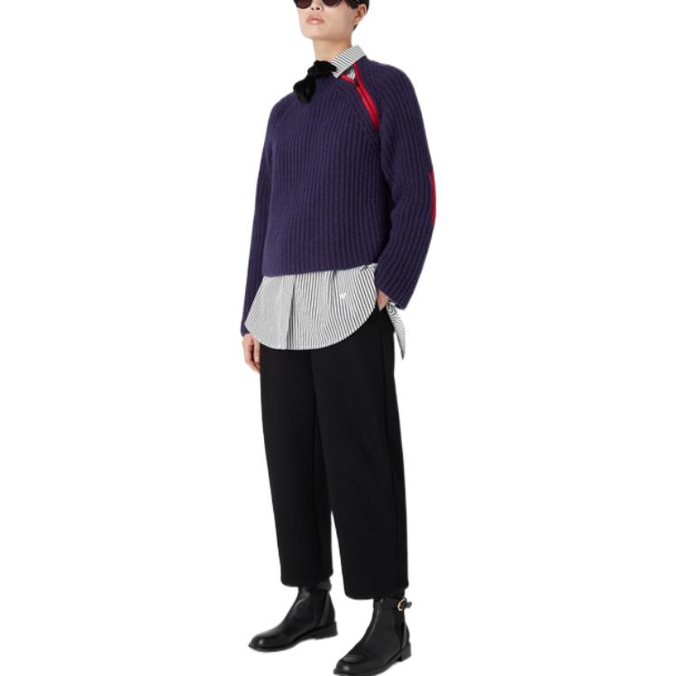 (Women) Emporio Armani SS23  Striped Loose Fit Split Long-Sleeve Shirt Multicolor 3R2C74-2N0FZ-F108 圖 4