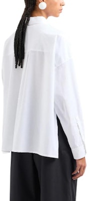 (Women) EMPORIO ARMANI SS24 Asymmetric Button-Down Long Sleeve Shirt White 3D2C64-2N0FZ-10100 Shop (Women) EMPORIO ARMANI SS24 Asymmetric Button-Down Long Sleeve Shirt White 3D2C64-2N0FZ-10100