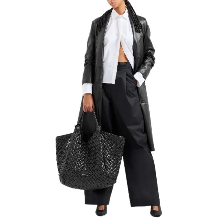 Purchase (Women) EMPORIO ARMANI SS24  Asymmetric Button-Down Long Sleeve Shirt White 3D2C64-2N0FZ-10100