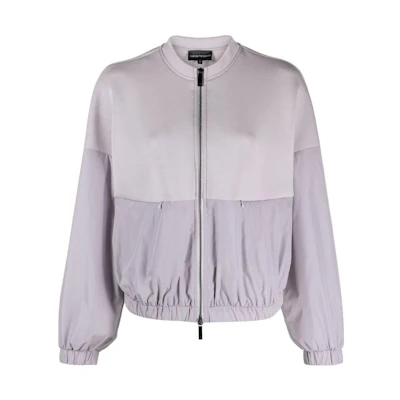 (Women) Emporio Armani SS24 Oversized Long Sleeve Jacket with Zipper Design 3D2B6A-2JZYZ-0802