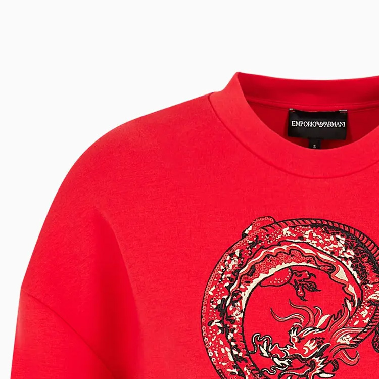 (Women) Emporio Armani SS24 Graphic Print Crewneck Sweatshirt (Year of the Dragon Series) EW000006-AF10002-U5061 圖 7