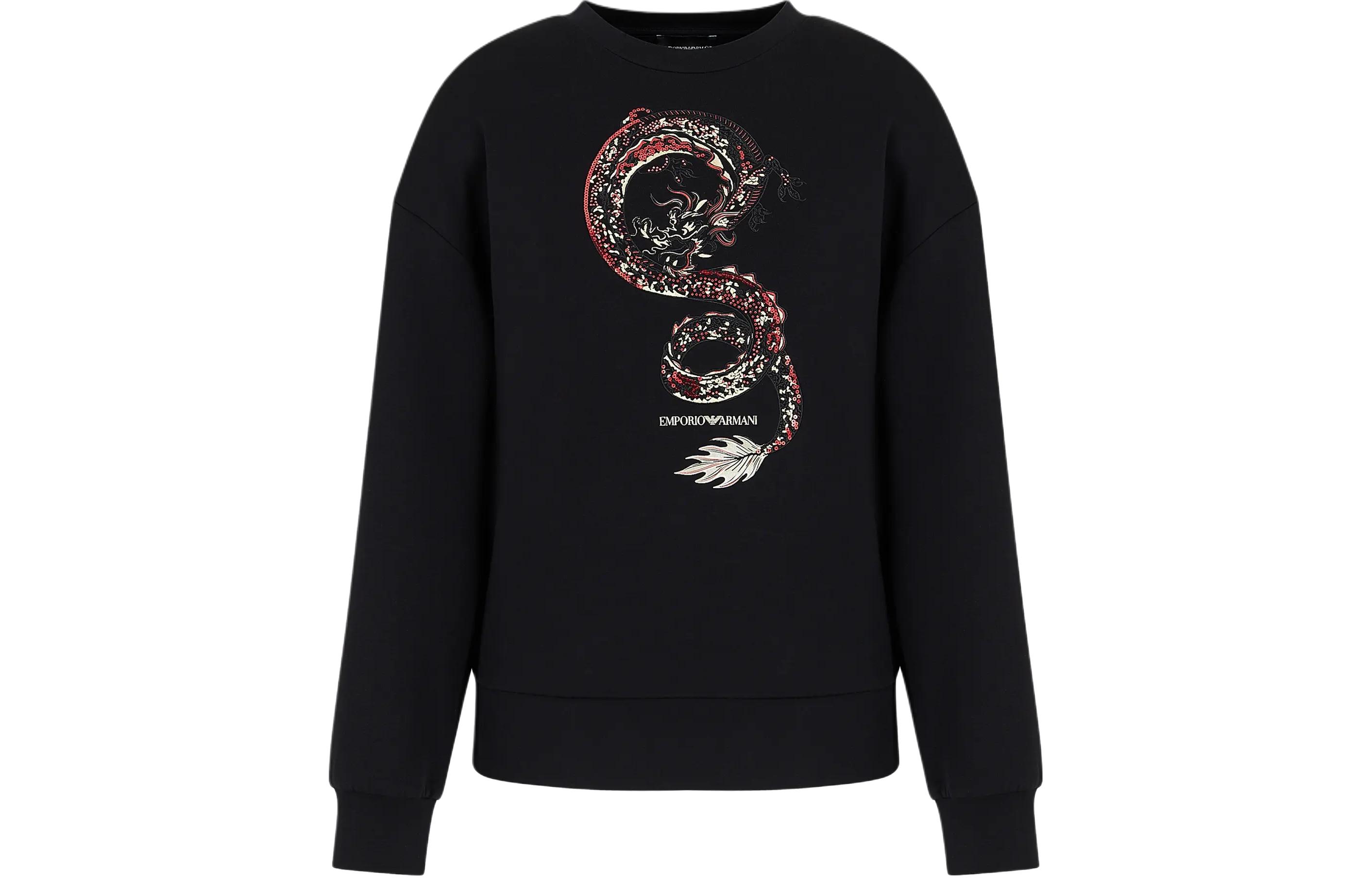 (Women) Emporio Armani SS24 Graphic Print Crewneck Sweatshirt (Year of the Dragon Series) EW000006-AF10002-U5061 圖 8