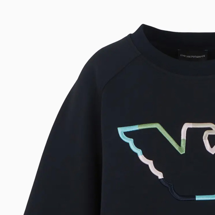 (Women) Emporio Armani SS24 Logo Embroidered Crewneck Long Sleeve Sweatshirt 3D2M6L-1JHSZ-0927 圖 8