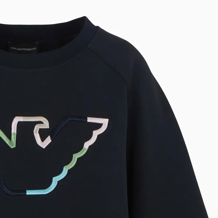 (Women) Emporio Armani SS24 Logo Embroidered Crewneck Long Sleeve Sweatshirt 3D2M6L-1JHSZ-0927 圖 9