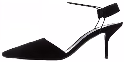 (Women) Emporio Armani Velvet High Heels 'Black Slip-On' X1E918XF657100002 (Women) Emporio Armani Velvet High Heels 'Black Slip-On' X1E918XF657100002