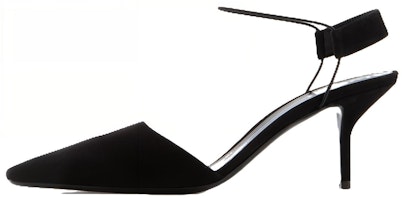 (Women) Emporio Armani Velvet High Heels 'Black Slip-On' X1E918XF657100002 (Women) Emporio Armani Velvet High Heels 'Black Slip-On' X1E918XF657100002