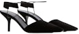 (W) Emporio Armani Velvet High Heels 'Black Slip-On' Tumit Tinggi Hitam. X1E918XF657100002