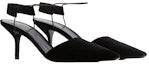 Order (W) Emporio Armani Velvet High Heels 'Black Slip-On' Tumit Tinggi Hitam. X1E918XF657100002
