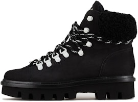 (Women) Emporio Armani Velvet Lace-Up Round Toe Bootie 'Black Fashion' X1M383XN1071K001 (Women) Emporio Armani Velvet Lace-Up Round Toe Bootie 'Black Fashion' X1M383XN1071K001