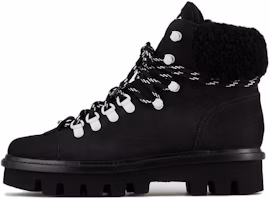 (Women) Emporio Armani Velvet Lace-Up Round Toe Bootie 'Black Fashion' X1M383XN1071K001 (Women) Emporio Armani Velvet Lace-Up Round Toe Bootie 'Black Fashion' X1M383XN1071K001