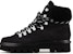 (W) Emporio Armani But Kulit Ikatan Kasut Tumit Bulat 'Fesyen Hitam' X1M383XN1071K001