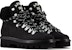 (W) Emporio Armani But Kulit Ikatan Kasut Tumit Bulat 'Fesyen Hitam' X1M383XN1071K001