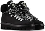 Lookbook (W) Emporio Armani But Kulit Ikatan Kasut Tumit Bulat 'Fesyen Hitam' X1M383XN1071K001
