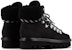 (W) Emporio Armani But Kulit Ikatan Kasut Tumit Bulat 'Fesyen Hitam' X1M383XN1071K001