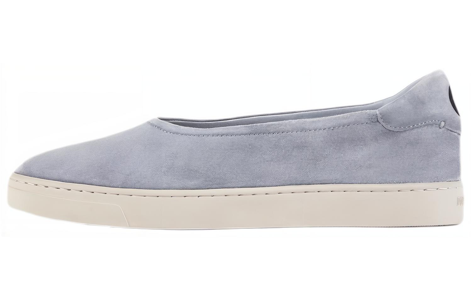 (W) Emporio Armani Velvet Leather Ballet 'Blue'