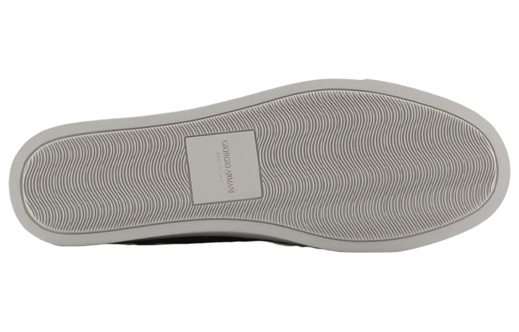 (W) Emporio Armani Velvet Leather Slip-On 'Grey Brown' 圖 5