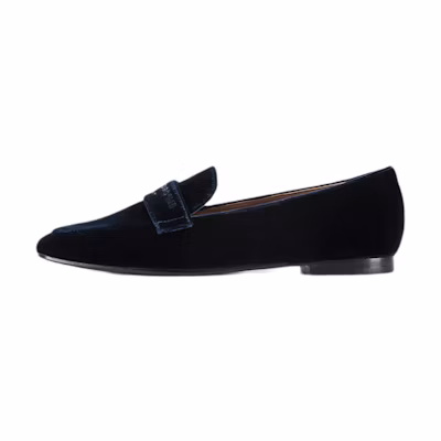 (W) Emporio Armani Velvet Loafer 'Blue'