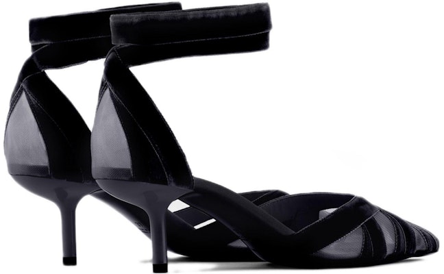 (W) Emporio Armani 'Black Stiletto' Beludru Ujung Lancip Hitam X3E434XN6831K001 Shop (W) Emporio Armani 'Black Stiletto' Beludru Ujung Lancip Hitam X3E434XN6831K001