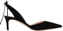 Order (W) Emporio Armani Velvet Pumps 'Stiletto Hitam Runcing' X1E908XC067100002