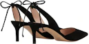 Shop (W) Emporio Armani Zapatos de Terciopelo Negro 'Stiletto Punta Fina' X1E908XC067100002