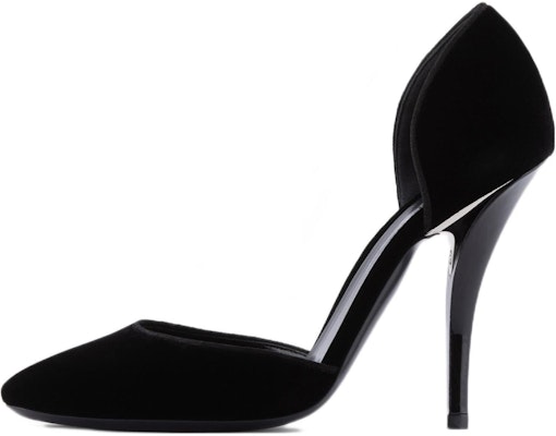 (Women) Emporio Armani Velvet Round Toe Slip-On Stiletto 'Black' X1E934XD115100002 Buy (Women) Emporio Armani Velvet Round Toe Slip-On Stiletto 'Black' X1E934XD115100002