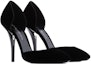 Order (Women) Emporio Armani Velvet Round Toe Slip-On Stiletto 'Black' X1E934XD115100002