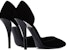 (Women) Emporio Armani Velvet Round Toe Slip-On Stiletto 'Black' X1E934XD115100002