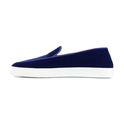 (W) Emporio Armani Velvet Slip-On Low Top 'Blue'