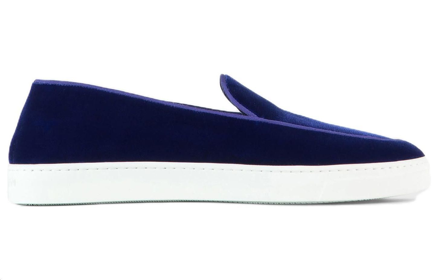 (W) Emporio Armani Velvet Slip-On Low Top 'Blue' 圖 2