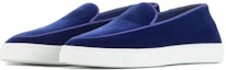Lookbook (W) Emporio Armani Kasut Beludru Slip-On Rendah 'Biru' X1Y004XL784100133