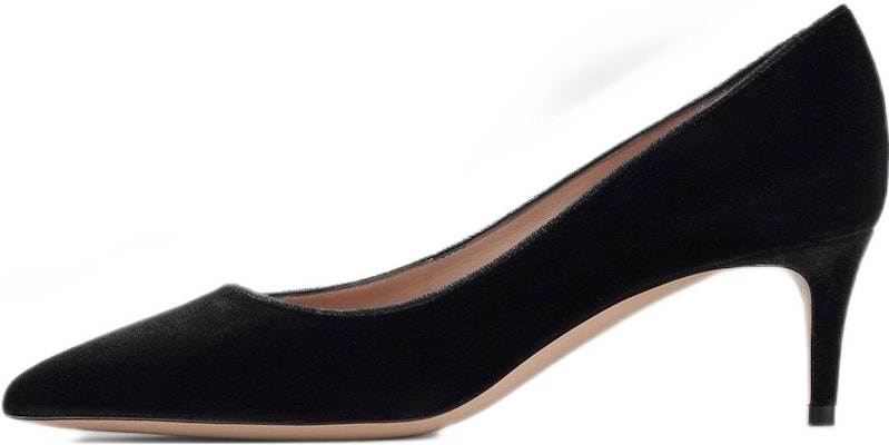 (Women) Emporio Armani Velvet Slip-On Round Toe Stiletto 'Black' X1E718XT684100002 Buy (Women) Emporio Armani Velvet Slip-On Round Toe Stiletto 'Black' X1E718XT684100002