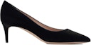 Order (W) Emporio Armani Velvet Slip-On Round Toe Stiletto 'Hitam' X1E718XT684100002