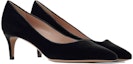 Lookbook (W) Emporio Armani Velvet Slip-On Round Toe Stiletto 'Hitam' X1E718XT684100002