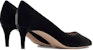 (W) Emporio Armani Velvet Slip-On Round Toe Stiletto 'Hitam' X1E718XT684100002
