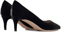 Shop (W) Emporio Armani Velvet Slip-On Round Toe Stiletto 'Hitam' X1E718XT684100002